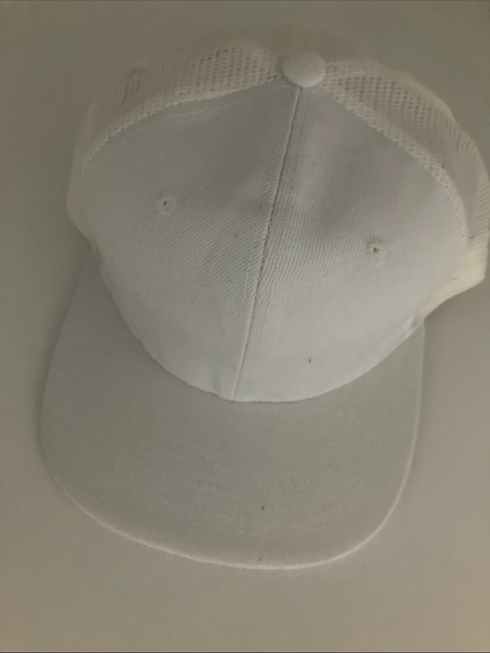 Classic White Mesh-Back Trucker Hat